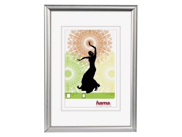 Hama Madrid, Enkel bilderamme, Glass, Plast, Sølv, 20 x 30 cm, Reflekterende, 300 mm