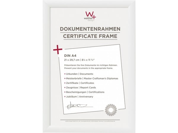 Fotoalbum Walther Trendstyle 21x29,7 cm Dervos hvit DIN A4 KP130W