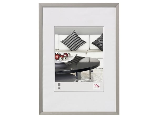 Walther AJ342D, Enkel bilderamme, Aluminium, Stål, Matte, Vegg, 29,7 x 42 cm