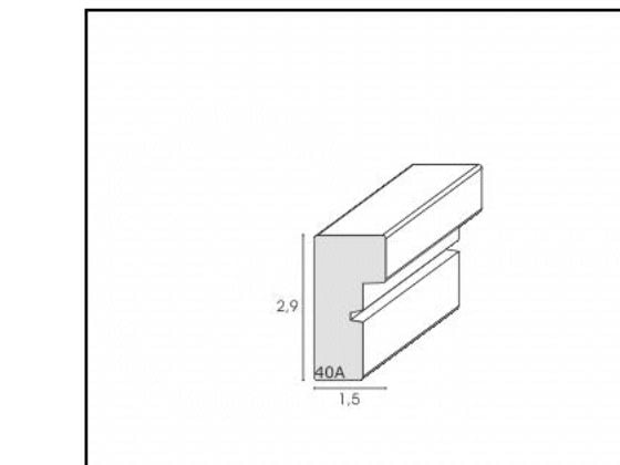 Bilderamme Deknudt S40AK1 P1 15x20 tre hvit