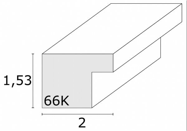 Deknudt S66KD1 P1 18x24 tre sølv med passepartout ( S66KD1 P1 18X24 )