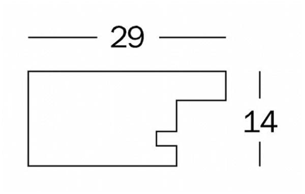 Walther Home-ramme, 40x40, tre, svart (HO440B)