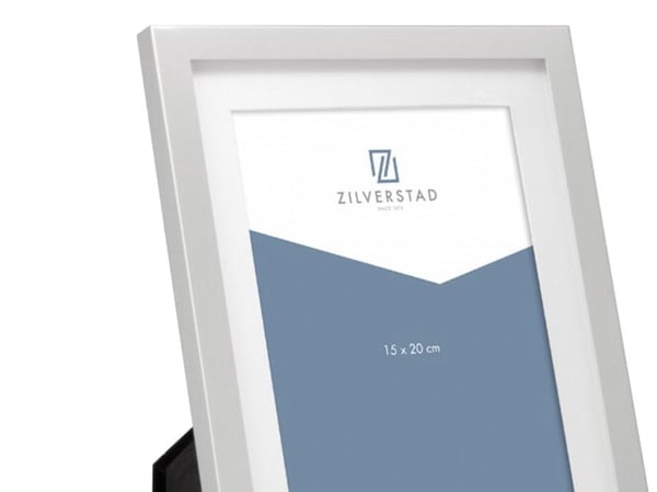 Zilverstad Nevada, Enkel bilderamme, Aluminium, Sølv, Matte, Bord, Vegg, 15 x 20 cm