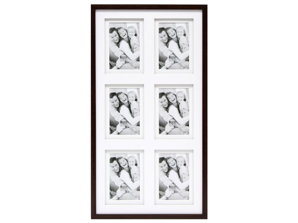 Deknudt S65KQ6, 3 bilder i 1 ramme, Kartong, Tre, Brun, 10 x 15 cm, Rektangulær, Portrett