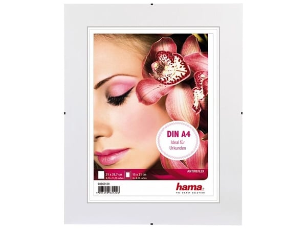 Hama Clip-Fix, Enkel bilderamme, Glass, 15 x 21 cm, 210 mm, 297 mm