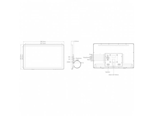 Braun DigiFrame 240 Business Line - Digital fotoram - 24" - 1920 x 1080 - 1080p