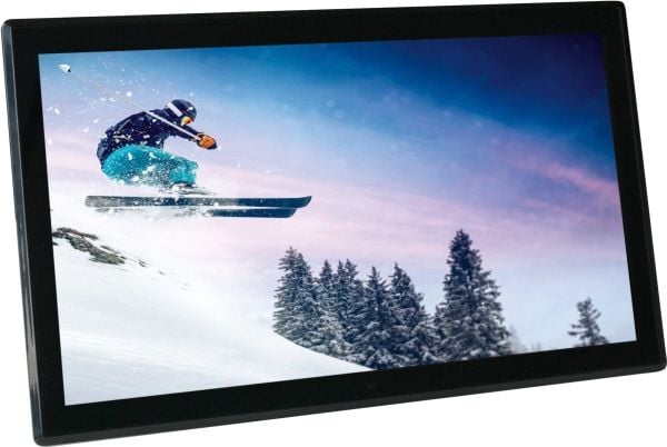 Braun DigiFrame 1731 - Digital fotoram - 8 GB - 17.3" - 1920 x 1080 - HDR - mattsvart