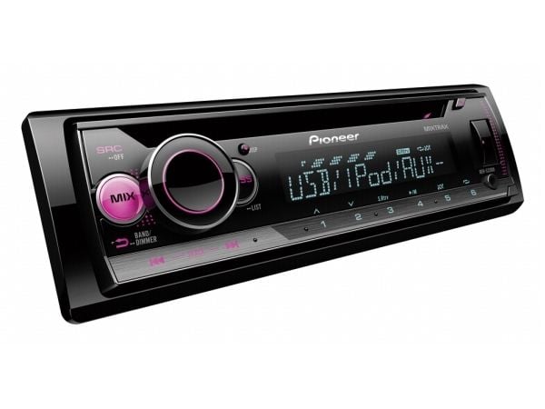 Pioneer DEH-S220UI, Sort, 1 DIN, 50 W, CD, MP3, WAV, WMA, LCD