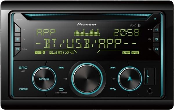 Pioneer FH-S720BT - Vogn - CD-mottaker - i instrumentbordet - Double-DIN - 50 watt x 4