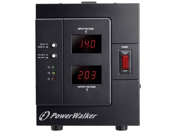 PowerWalker AVR 3000/SIV - Automatisk strømregulator - AC 230 V - 2400 Watt - 3000 VA - output-stikforbindelser: 2 - lajittelu