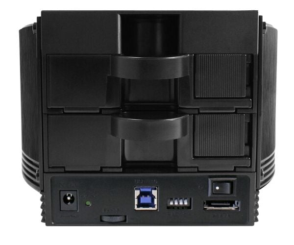 FANTEC SQ-X2RU3e - Harddiskarray - 2 brønner (SATA-600) - HDD 0 - SATA 3Gb/s, USB 3.0 (ekstern)