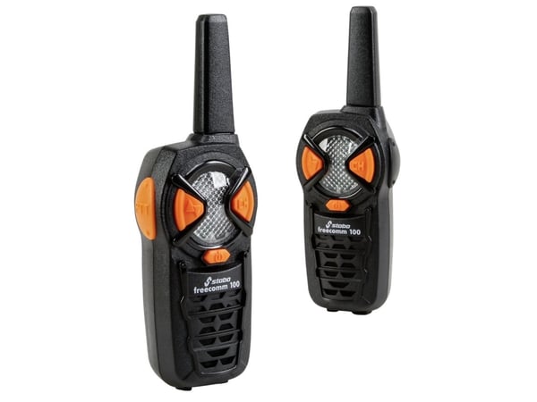 Stabo freecomm 100, PMR (Professional mobile radio), 6 kanaler, 446.00625 - 446.06875 MHz, 5000 m, AAA, Alkalisk