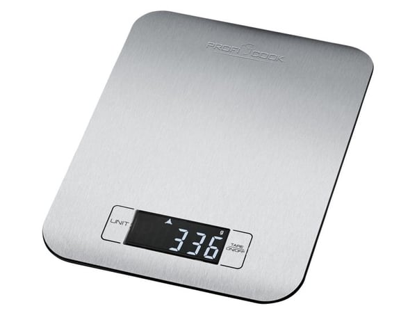 ProfiCook PC-KW 1061 - Kjøkkenvekt - rustfritt stål / svart
