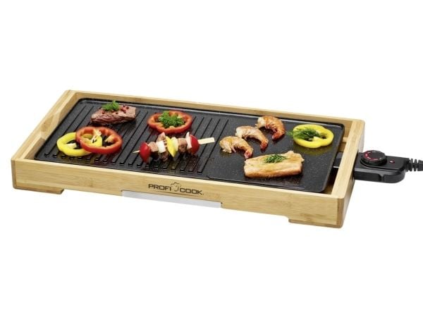 ProfiCook PC-TYG 1143 - Grill/bakstehelle - elektrisk - 1275 kvadratcentimeter
