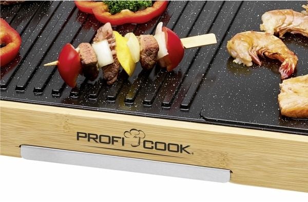 ProfiCook PC-TYG 1143 - Grill/bakstehelle - elektrisk - 1275 kvadratcentimeter