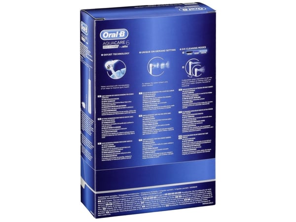 Oral-B Aquacare 6, Batteri, 2 hoder