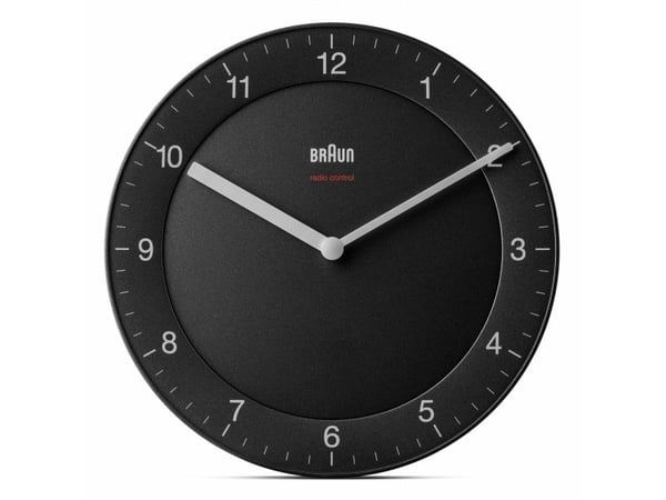 Braun BC 17 B-DCF radio wall clock black