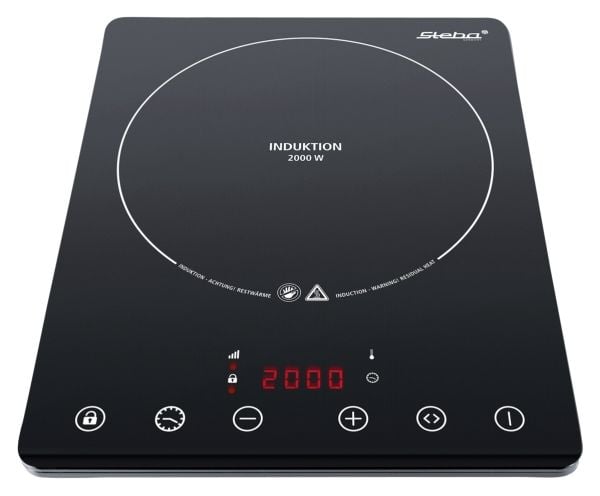 Steba IK 65 Slim, Sort, Benkeplate, 28 cm, Sonebasert induksjon, Glass-keramikk, 1 zone(s)