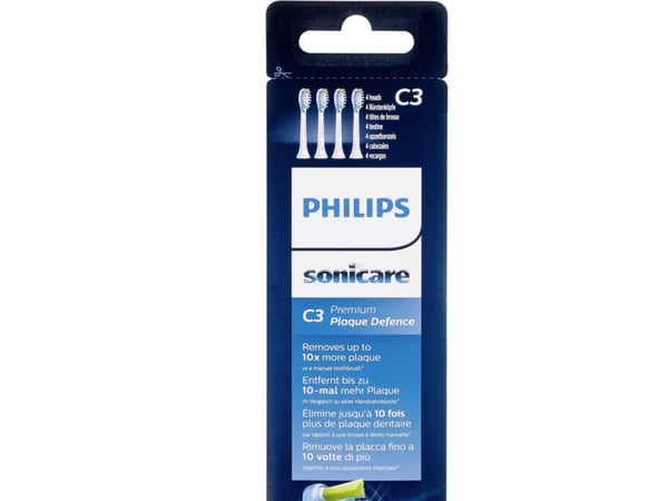 Philips Sonicare C3 Premium HX9044 Plaque Control - lisähammasharjan pää - hammasharjaan - valkoinen (4 kpl)