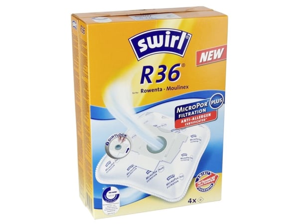 Swirl R 36, Pölypussi, Valkoinen, 4 kpl