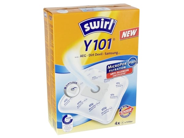 Swirl Y 101, Hvid, AEG AEG... Serie Ergo Essence/Ergo Essence, Kasse, AEG, Dirt Devil, Samsung