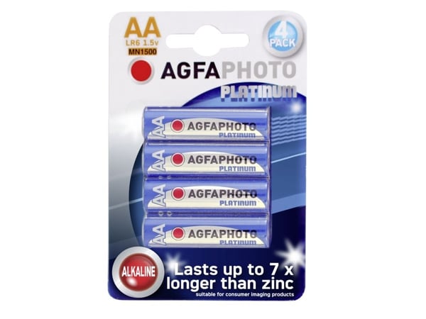 AgfaPhoto - Batteri 4 x AA-typ - alkaliskt