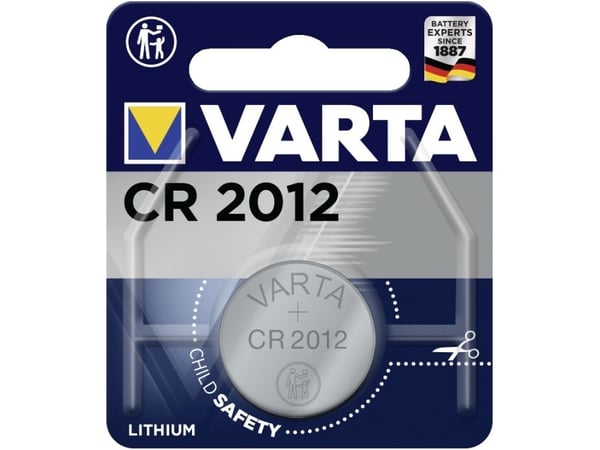 Varta CR 2012, Engangsbatteri, CR2012, Lithium, 3 V, 1 stykker, Stål