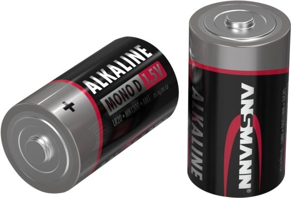 ANSMANN RED LINE - Batteri 2 x D - alkaliskt