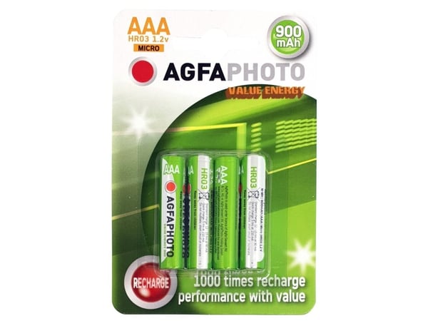 AGFAPHOTO - Batteri 4 x AAA - NiMH - (oppladbart) - 1000 mAh