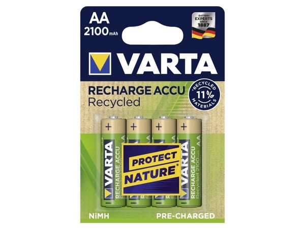 Varta Recharge Accu Recycled 56816 - Batteri 4 x AA-type - NiMH - (ladbare) - 2100 mAh