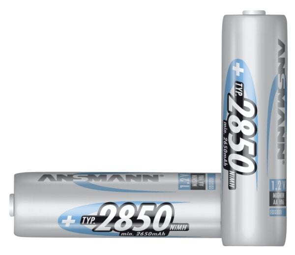 ANSMANN Mignon - Akku 2 x AA-tyyppi - NiMH - (ladattava) - 2850 mAh
