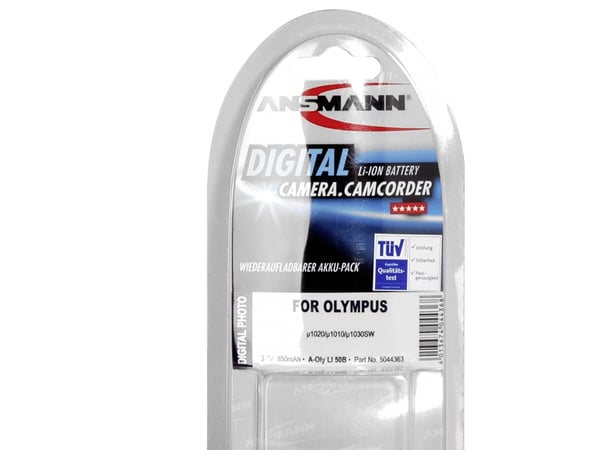 Ansmann A-OLY LI 50 B, 770 mAh, 3,7 V, Lithium-Ion (Li-Ion)