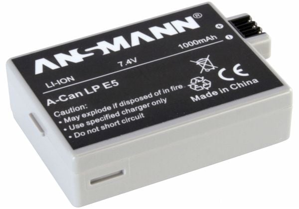 Ansmann A-Can LP-E5, 1000 mAh, 7,4 V, litium-ioni (Li-Ion)