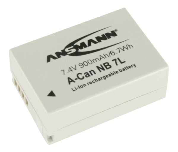 Ansmann A-Can NB 7L, 900 mAh, 7,4 V, Litiumioni (Li-Ion)