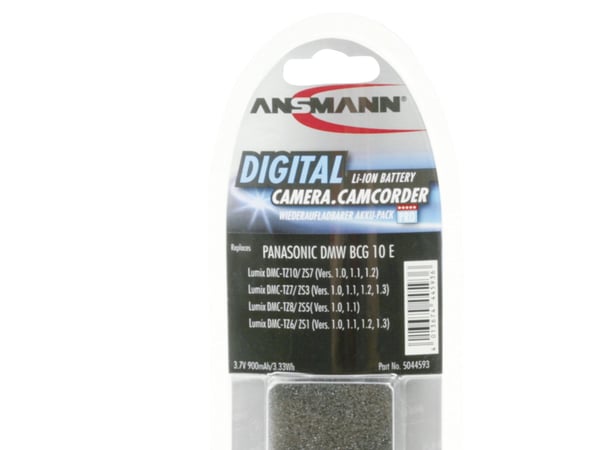 ANSMANN A-Pan DMW BCG 10 E - Batteri - Li-Ion - 900 mAh - for Panasonic Lumix DMC-FX30; Ricoh Caplio R6