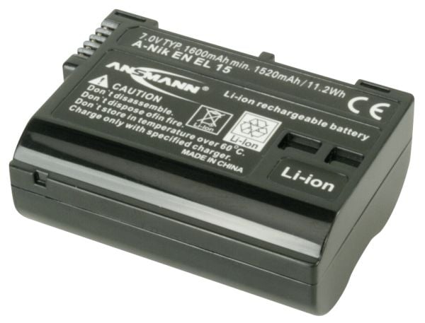 Ansmann A-NIK EN EL 15, 1600 mAh, 7 V, Litiumioni (Li-Ion)