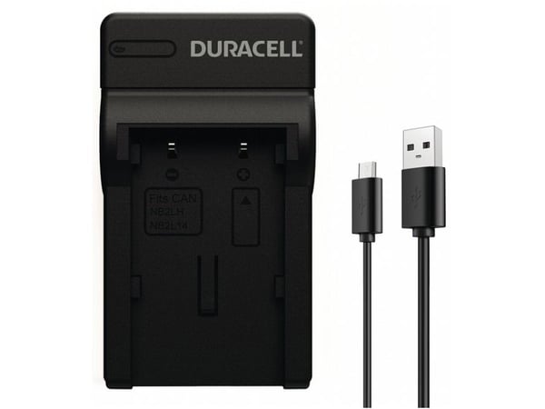 Duracell DRC5907, USB, Innendørs, Canon NB-2L, Sort, 5 V, 5 V