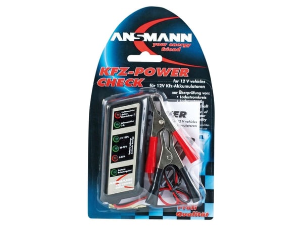 Ansmann Vehicle power check, Överspänningsskydd, Svart