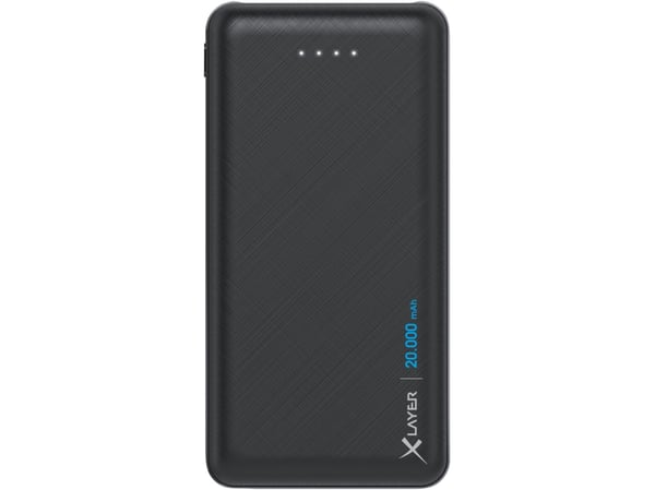 XLayer 217283, Svart, Mobiltelefon/smarttelefon, Nettbrett, Lithium Polymer (LiPo), 20000 mAh, USB, 5 V