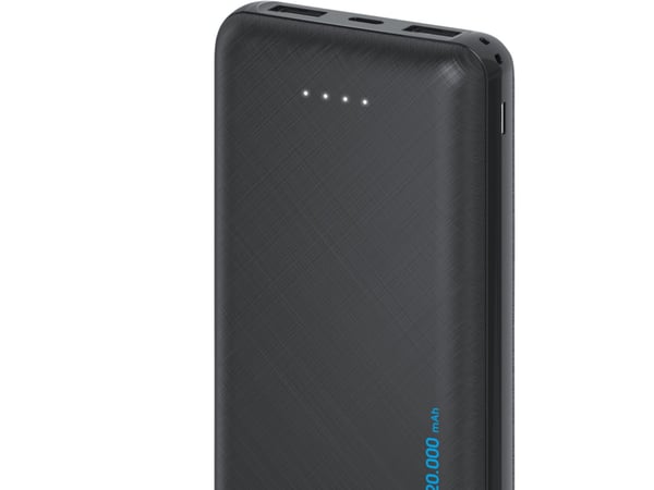 XLayer 217283, Svart, Mobiltelefon/smarttelefon, Nettbrett, Lithium Polymer (LiPo), 20000 mAh, USB, 5 V