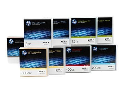 HPE Ultrium RW Eco Case Data Cartridge - 20 x LTO Ultrium 6 - 2.5 TB / 6.25 TB - påskrivningsetiketter - purpur - for StorageWorks SAS Rack-Mount Kit