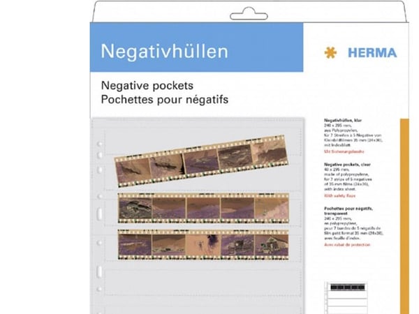 Plastfickor för negativ HERMA nr 7761