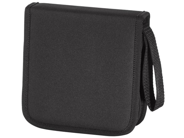 Hama CD/DVD Nylon Wallet 32 - Plånbok för CD-/DVD-skivor - 32 skivor - 600D-nylon - svart, blå
