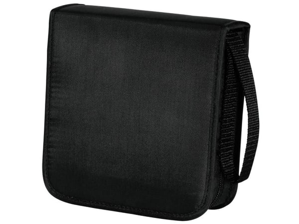 Hama CD Wallet Nylon 40 - Lomme for CD/DVD-plater - 40 plater - nylon - svart