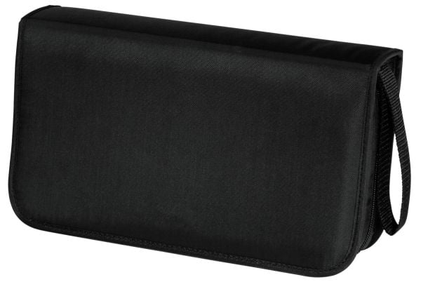 Hama CD Wallet 80 - Lomme for CD/DVD-plater - 80 plater - nylon - svart