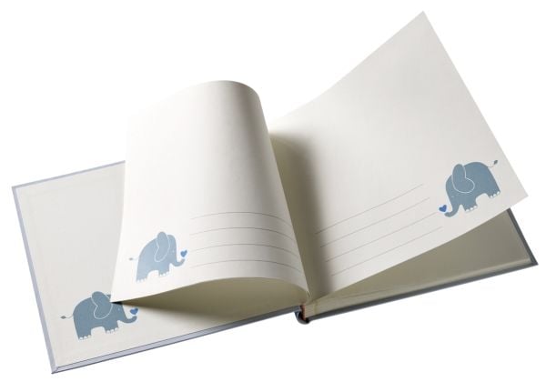 Walther Baby Animal Blue 25x28 50 White Pages / Elefant UK148L