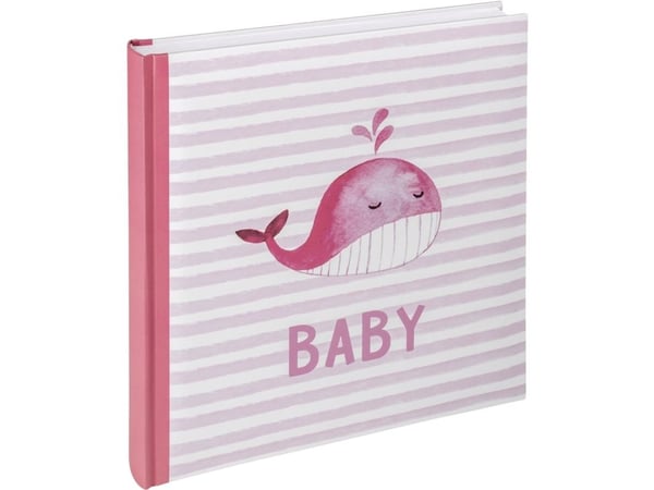 Walther Sam rosa 28x30,5, 50 hvite sider – babyalbum UK183R
