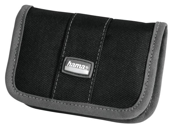 Hama Multi Card Case Mini - Eske for minnekort - 10 minnekort - nylon - grå, svart