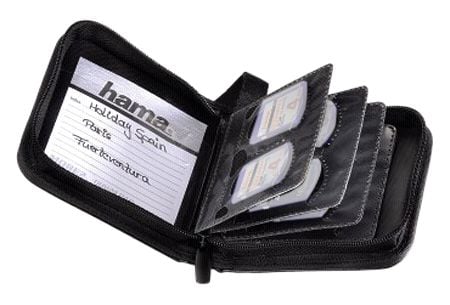 Hama Wallet 12 SD, Koskin, Svart, 127 mm, 93 mm, 30 mm, 72 g