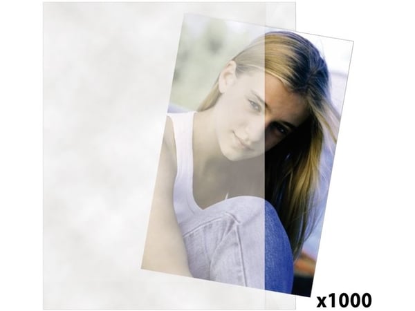 Daiber 43007, hopea, läpinäkyvä, valkoinen, 40 g/m², 70 mm, 100 mm, 1000 kpl